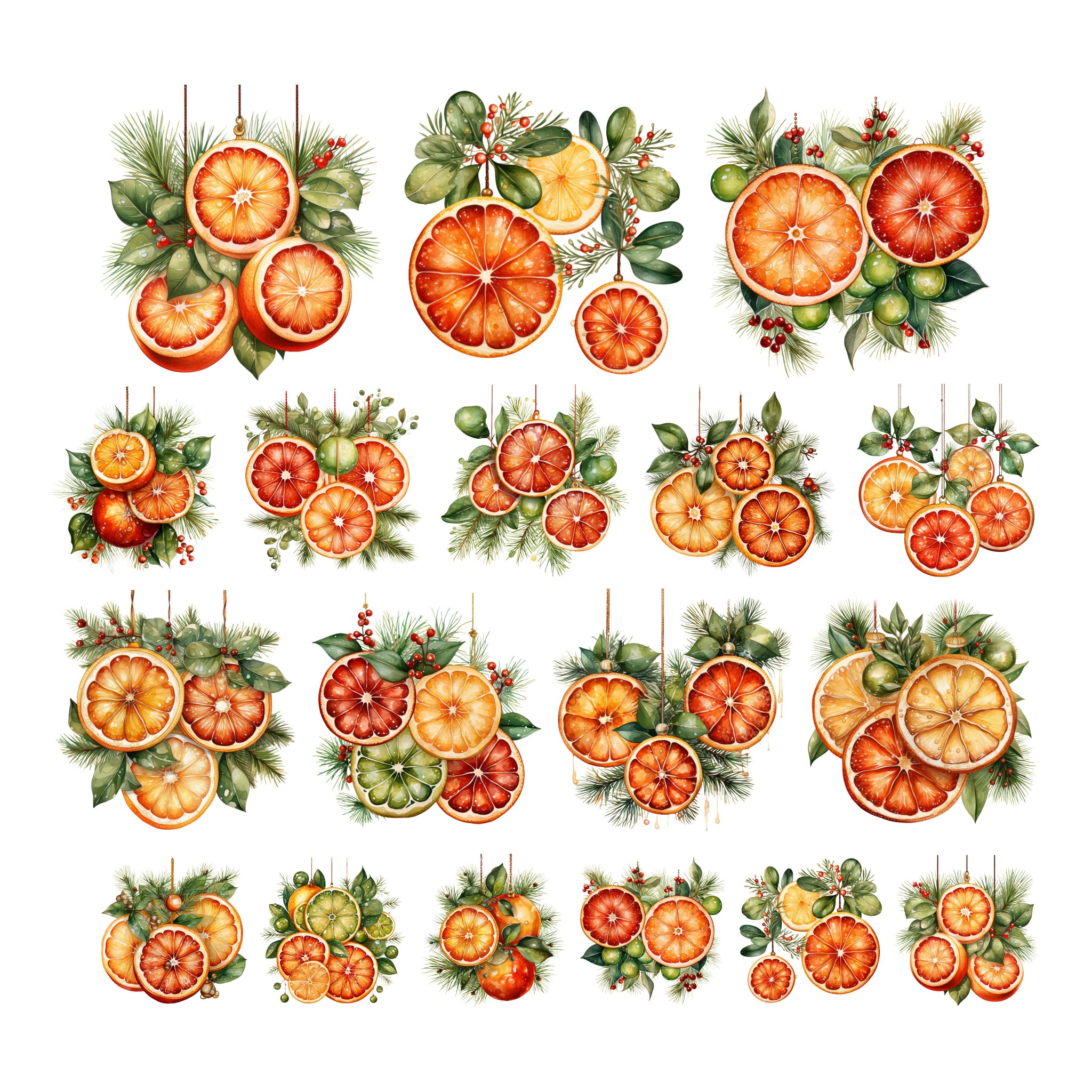 Christmas Citrus Ephemera