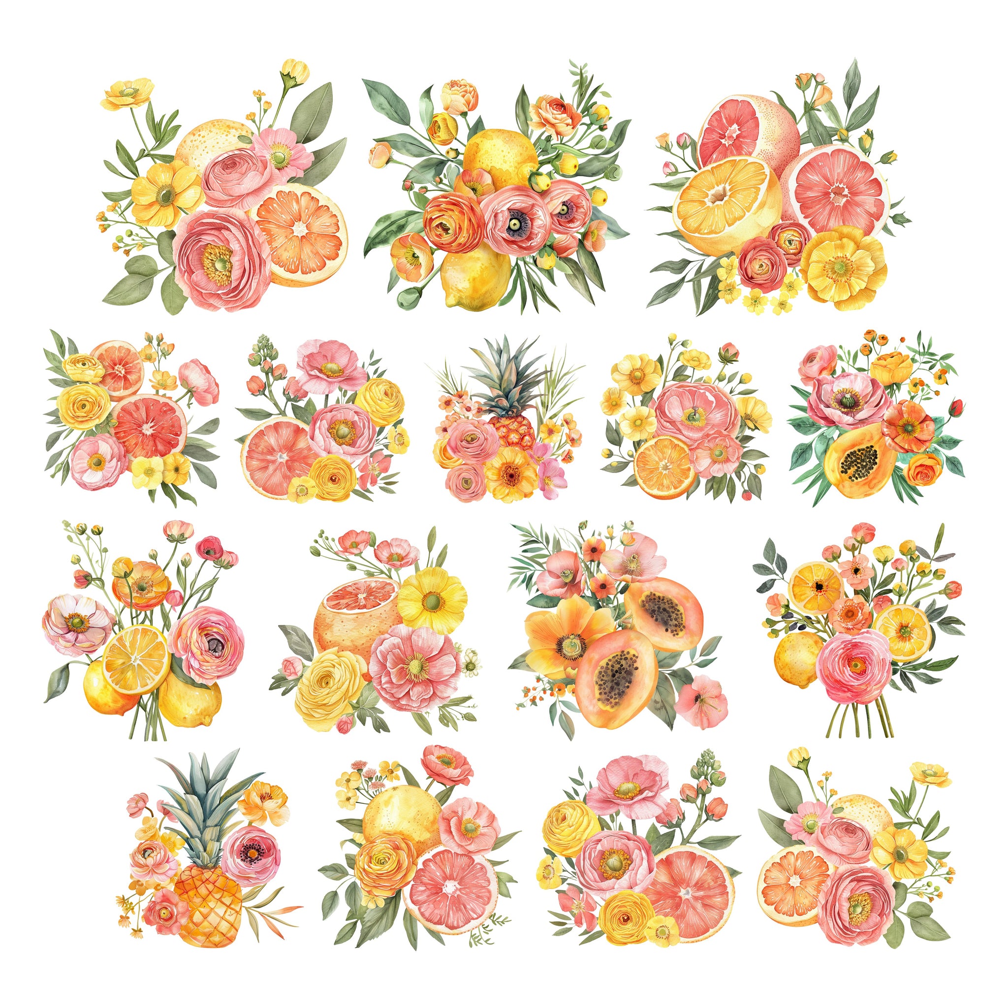 Sweet Summer Florals Ephemera