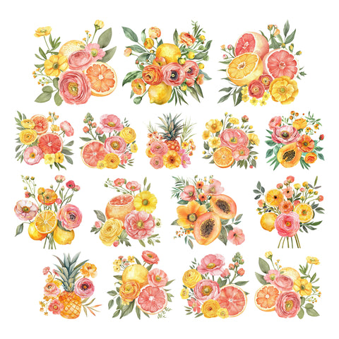 Sweet Summer Florals Ephemera