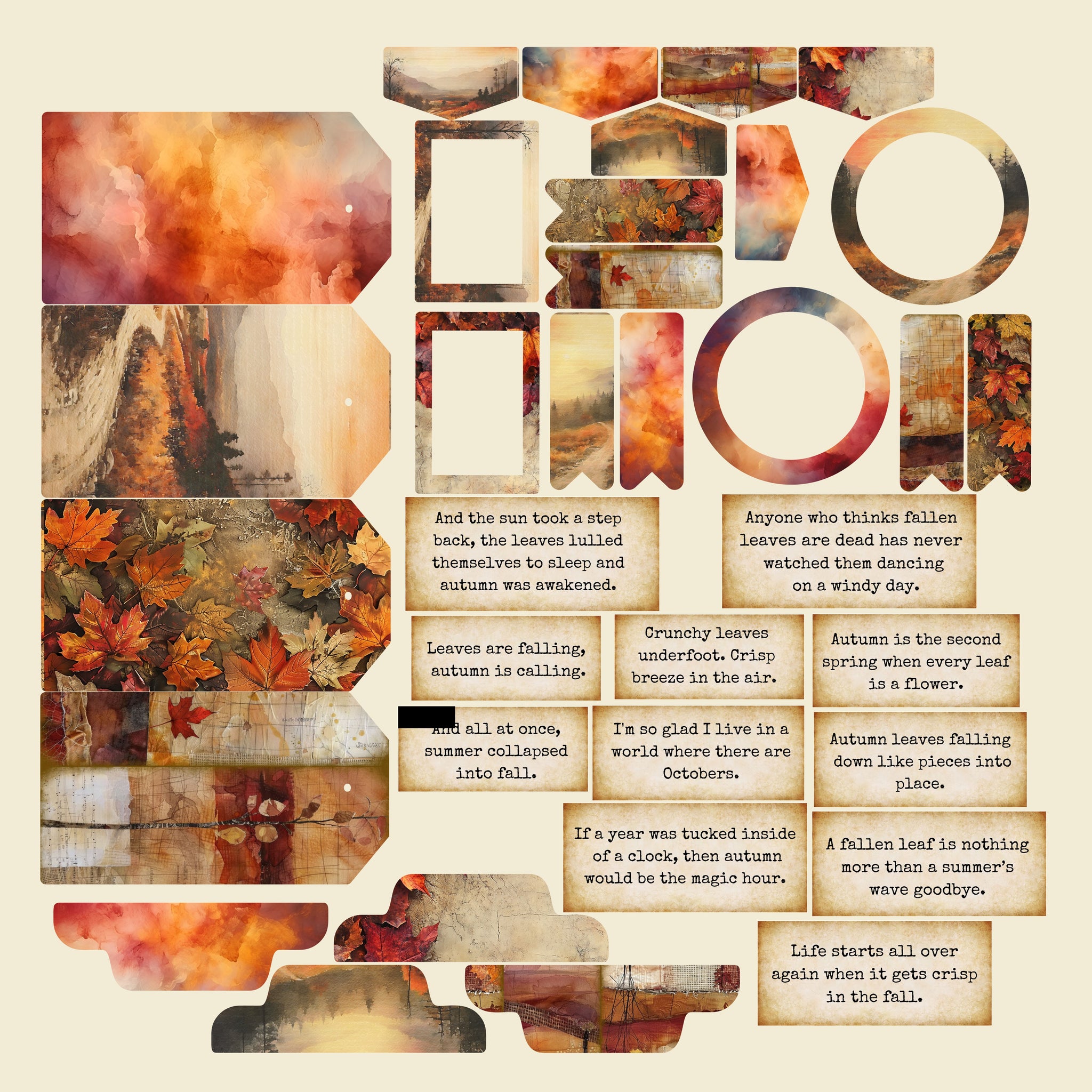 Autumn Splendor Essentials Ephemera