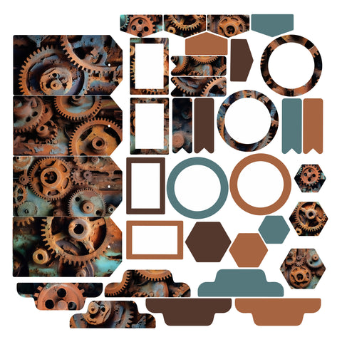 Rusty Cogwheels Essentials Ephemera