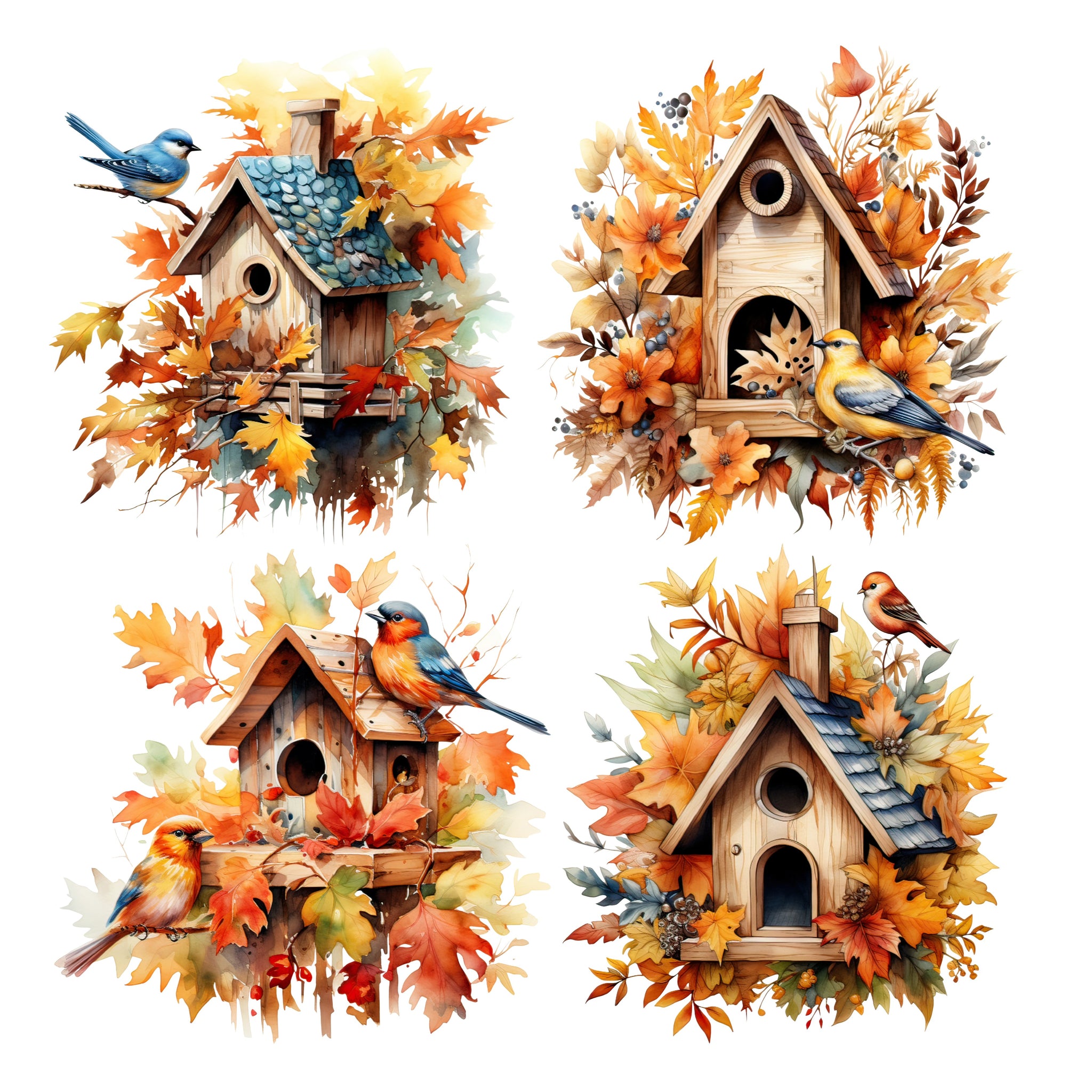 Fall Birdhouse XL Ephemera Pack