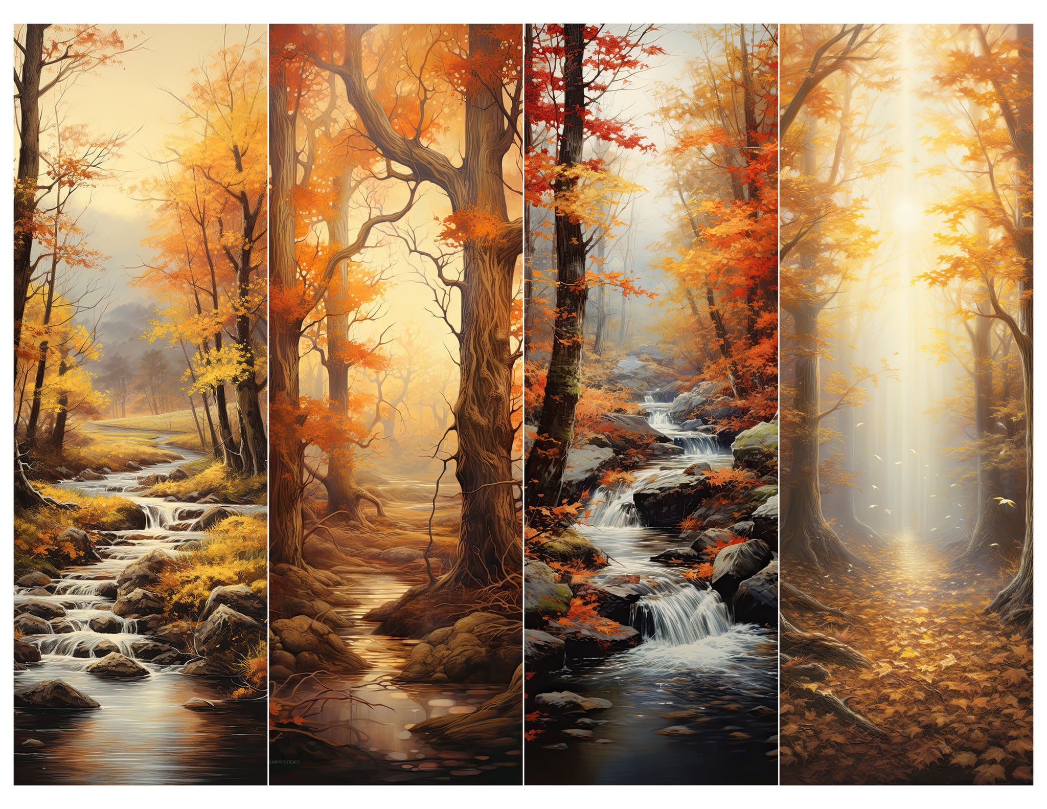 Fall Landscape Bookmark Sheet