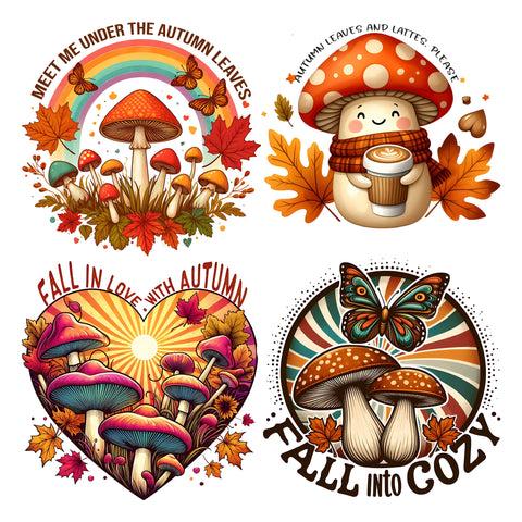 Fall Mushrooms XL Ephemera Pack