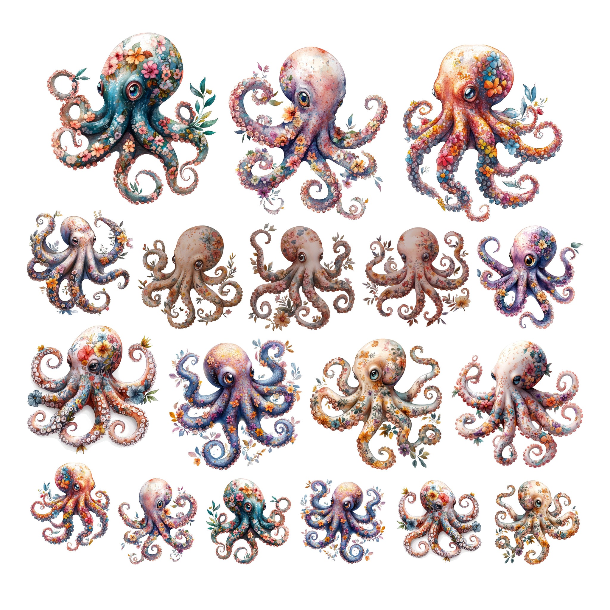 Floral Octopus Ephemera