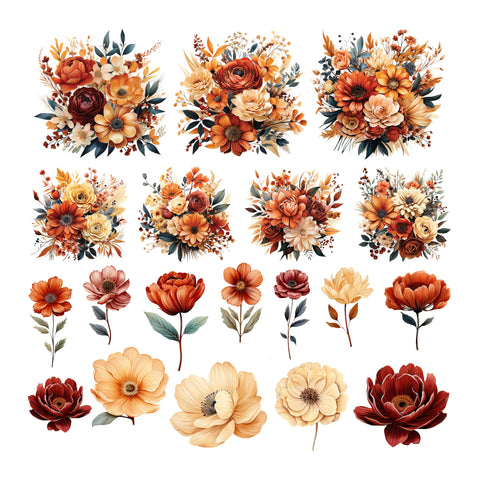 Fall Book Club Floral Ephemera