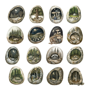 Forest Stones Ephemera Pack