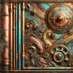 Steampunk Gears Paper 4