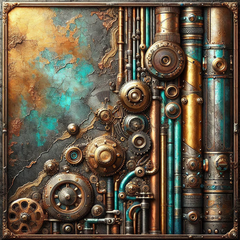 Steampunk Gears Paper 3