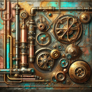 Steampunk Gears Paper 5