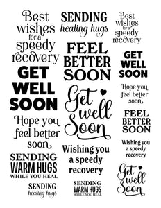 Get Well Sentiments Ephemera Pack