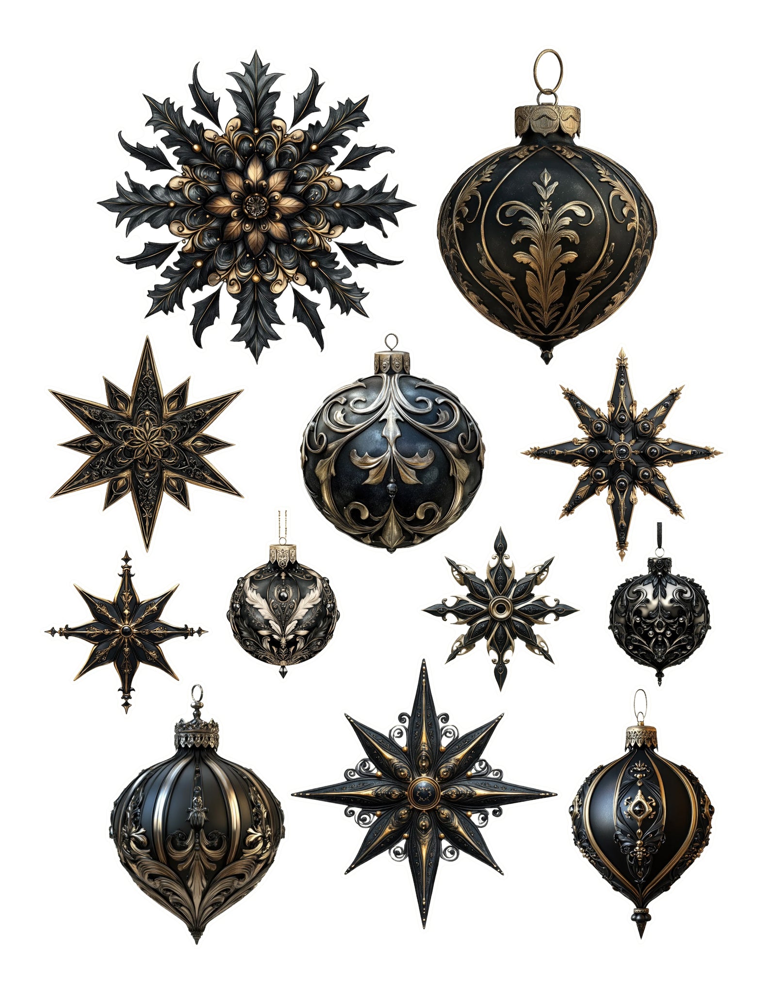 Gothic Christmas Accessories Ephemera