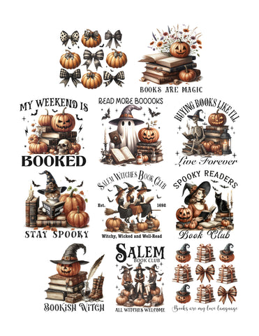 Halloween Books Ephemera Pack