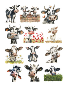 Holstein Cow Ephemera Pack