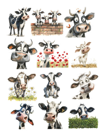 Holstein Cow Ephemera Pack