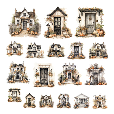 Skeleton Party Houses Ephemera