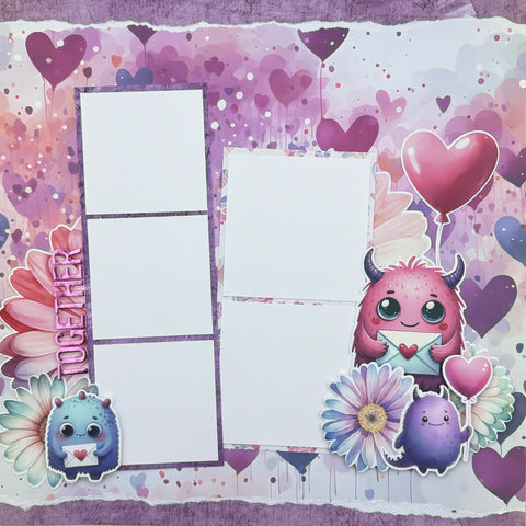 Unexpected Valentine "Together" Layout Kit