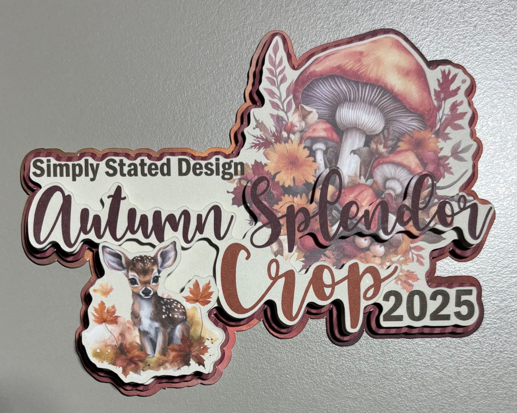 October Autumn Crop Layered Die