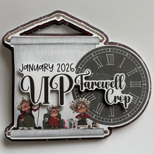 VIP Farewell Crop Die Cut