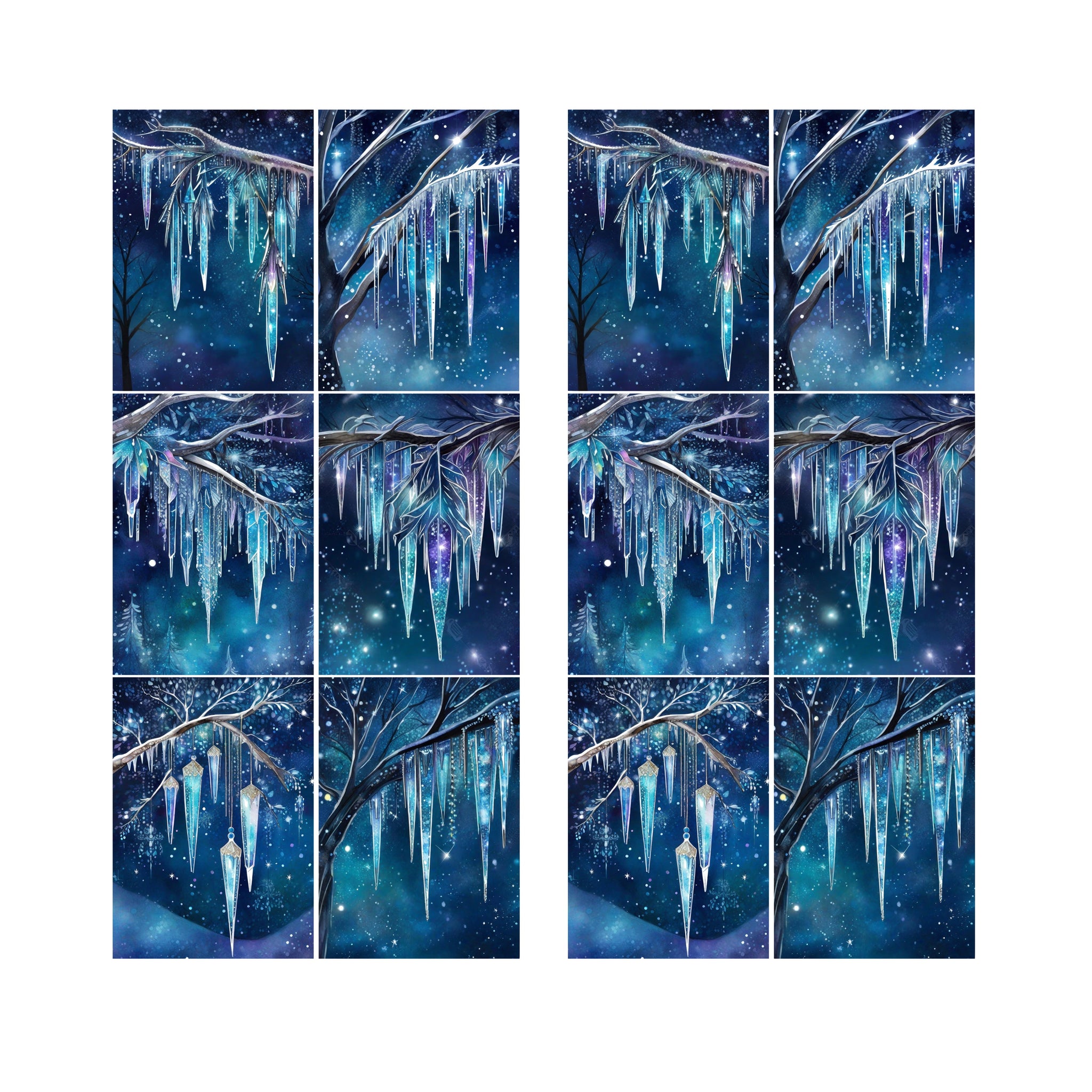 Icicle Background Ephemera