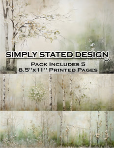 Spring Forest 8.5 x 11 Paper Pack
