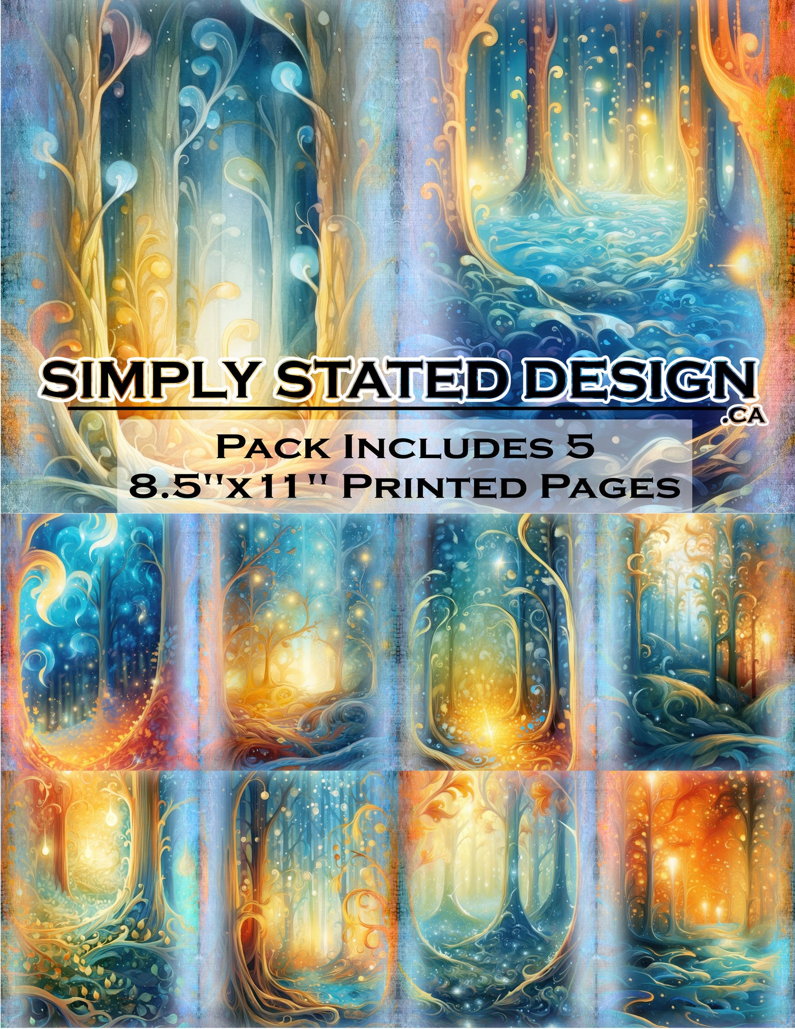 Mystical Forest 8.5 x 11 Paper Pack