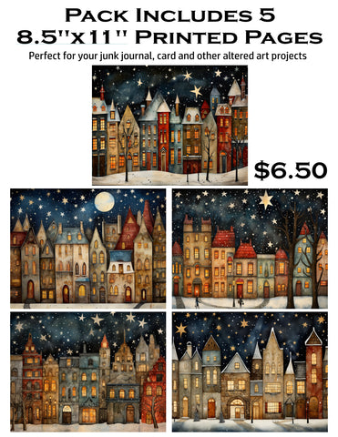 Christmas Town 8.5 x 11 Paper Pack