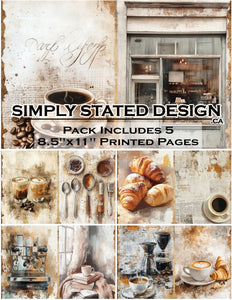 Coffee 8.5 x 11 Paper Pack