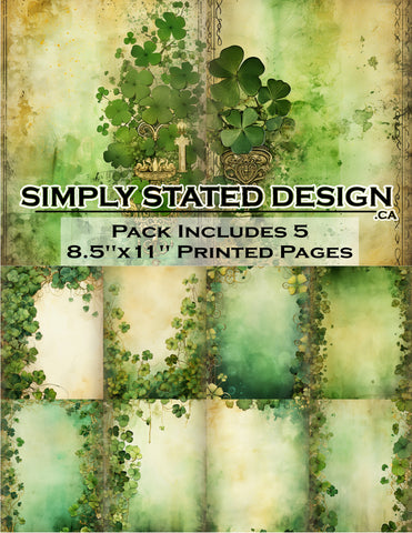 Shamrocks 8.5 x 11 Paper Pack