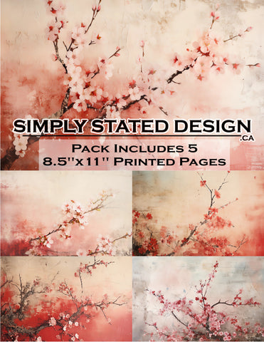 Cherry Blossoms 8.5 x 11 Paper Pack