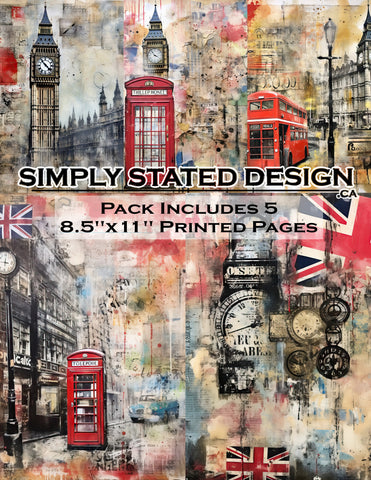 London 8.5 x 11 Paper Pack