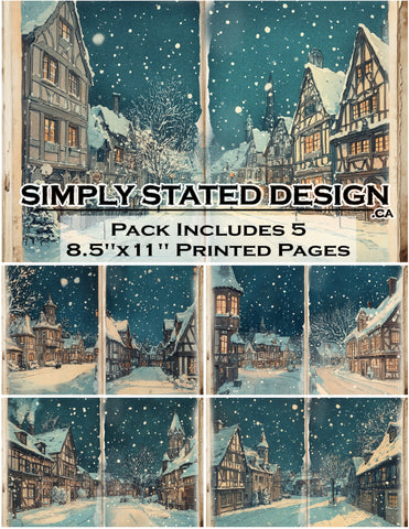 Winter Street 8.5 x 11 Paper Pack