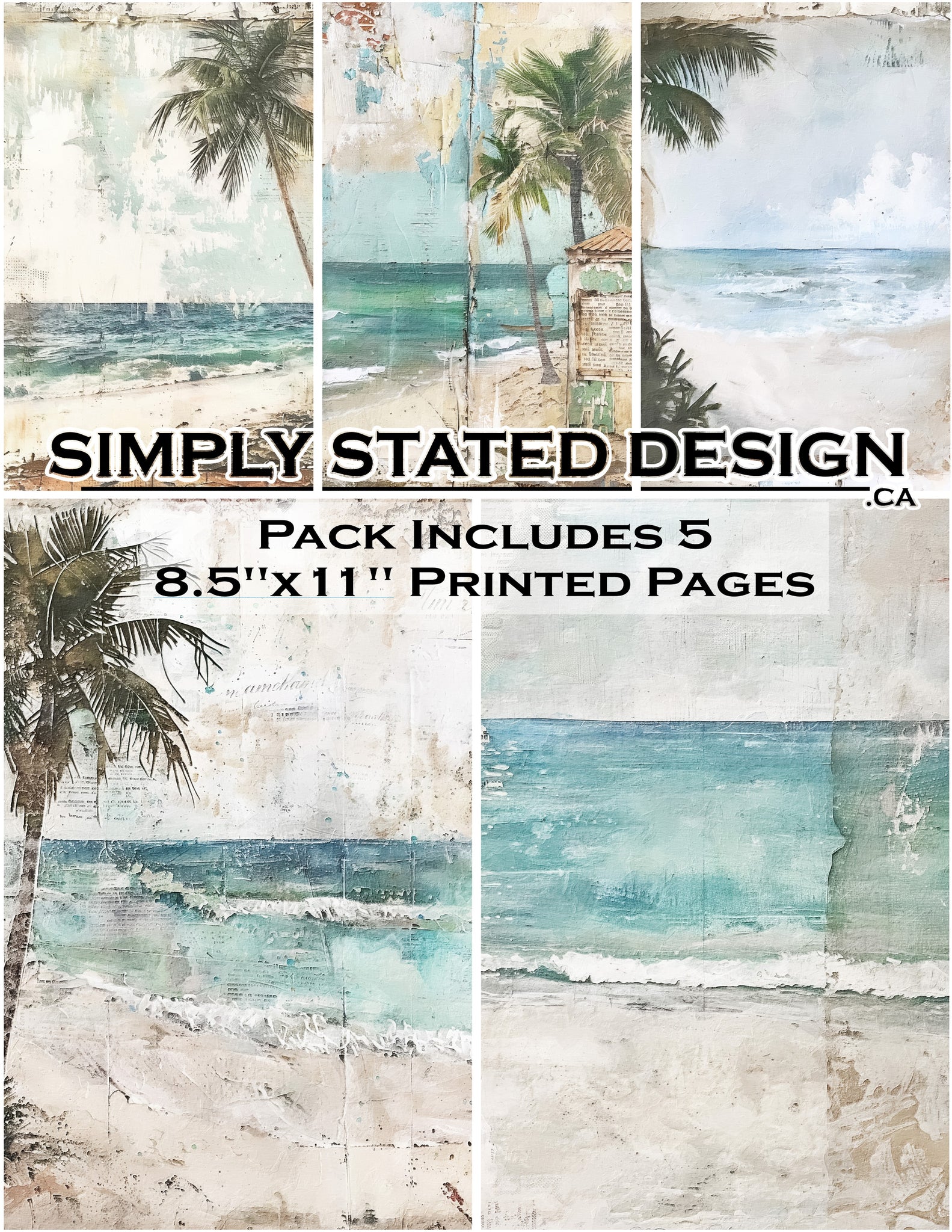 Rustic Bahamas 8.5 x 11 Paper Pack