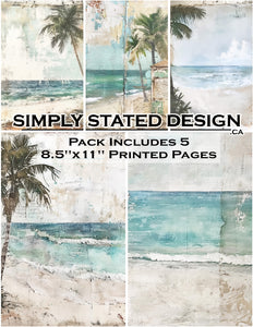 Rustic Bahamas 8.5 x 11 Paper Pack