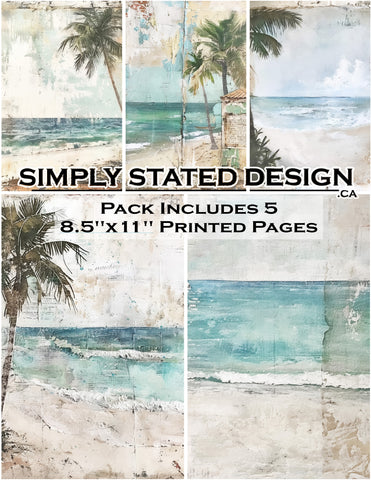 Rustic Bahamas 8.5 x 11 Paper Pack