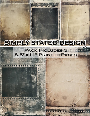 Nostalgic Film 8.5 x 11 Paper Pack