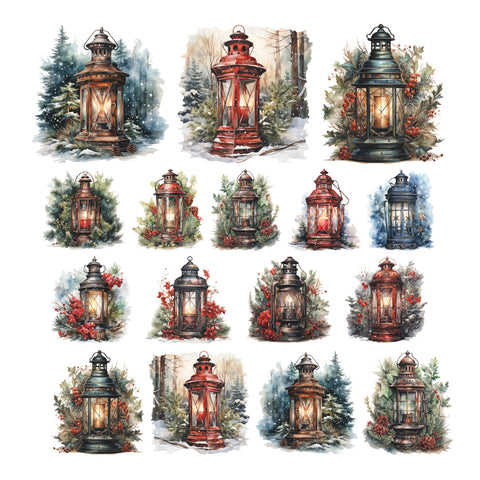 Christmas Village Lantern Ephemera