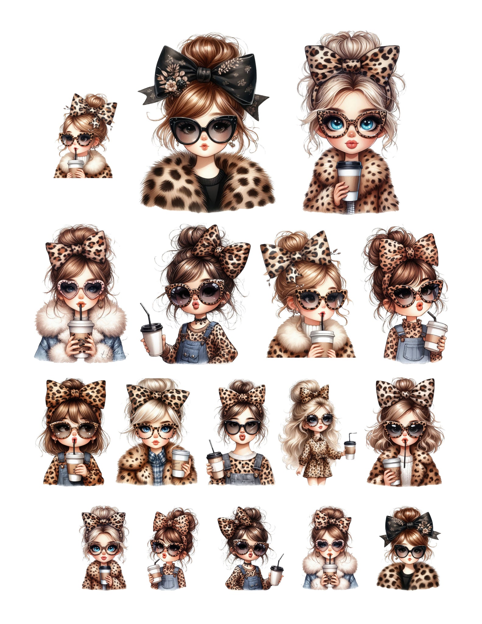 Bold Beauty Cute Girls Ephemera