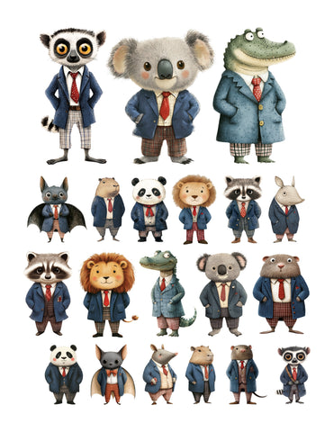 Office Animals Ephemera Pack