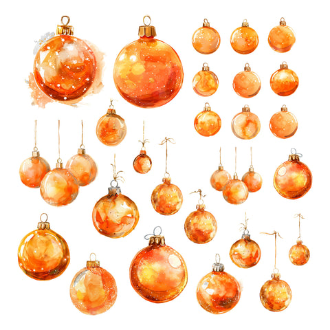 Christmas Citrus Ornaments Ephemera