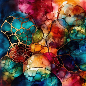 Colorful Alcohol Ink Paper 3