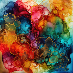 Colorful Alcohol Ink Paper 5
