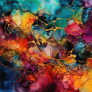 Colorful Alcohol Ink Paper 6