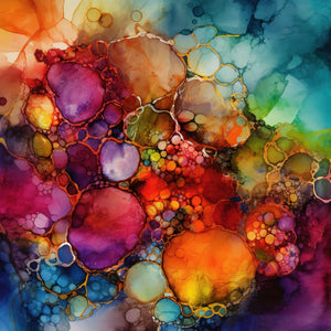 Colorful Alcohol Ink Paper 7