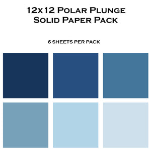 Polar Plunge 12x12 Solid Paper Pack