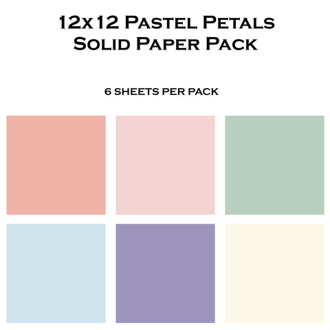 Pastel Petals 12x12 Solid Pack