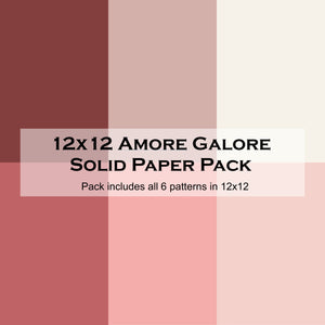 Amore Galore 12x12 Solid Paper Pack