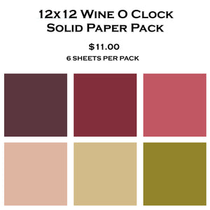 Wine O Clock Solid Paper Pack