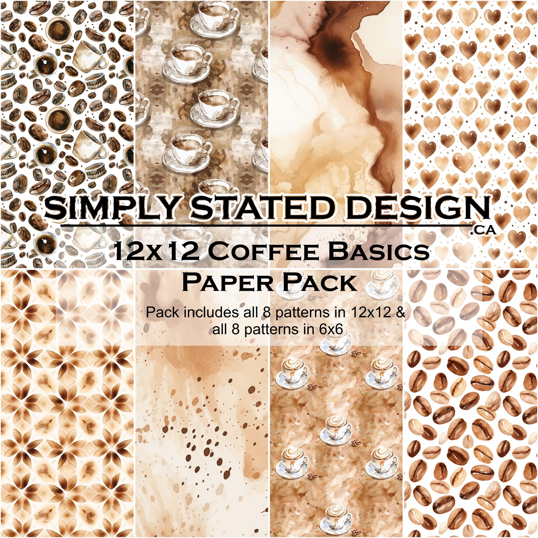 Coffee Basics 12x12 Paper Pack