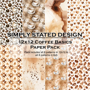 Coffee Basics 12x12 Paper Pack